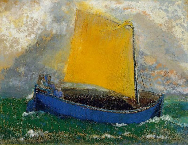 Odilon Redon The Mystical Boat Sweden oil painting art